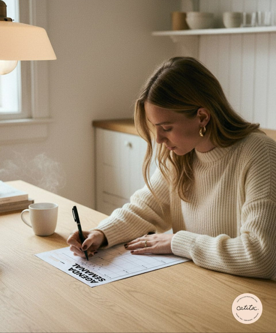 Agenda Semanal - Printables Catita illustrations