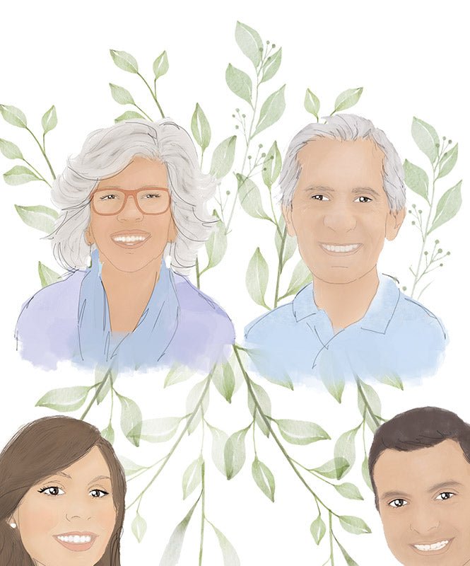 Árvore Genealógica - Ilustrações Personalizadas Catita illustrations