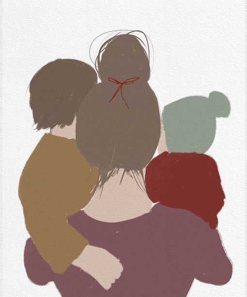 Motherhood Verde (Menina/Menino) - Posters Catita illustrations