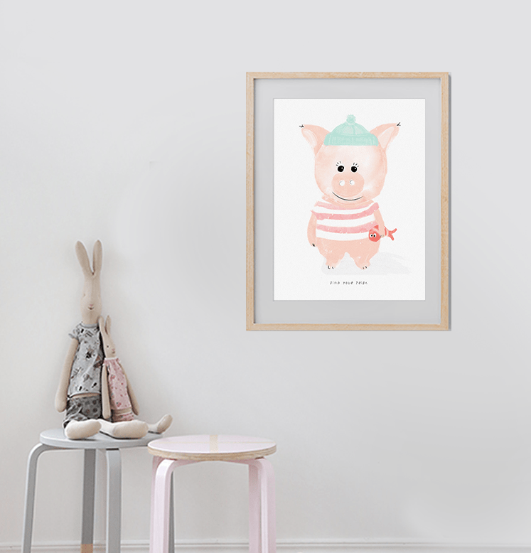 Porquinho Marinheiro - Posters Catita illustrations
